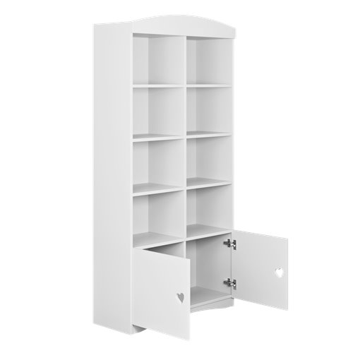 Regał podwójny Julia z półkami