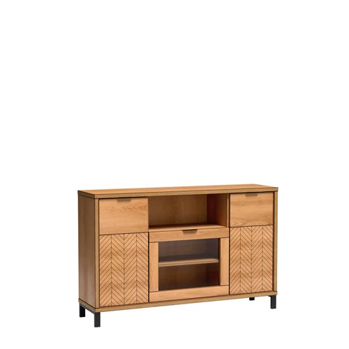 komoda Fonti ze szklaną witryną