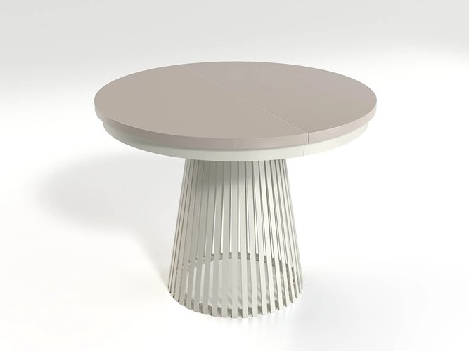 Okrągły stół z ażurową podstawą