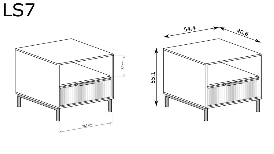 szafka nocna wymiary