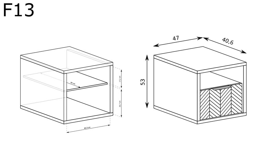 szafka nocna FONTI do sypialni