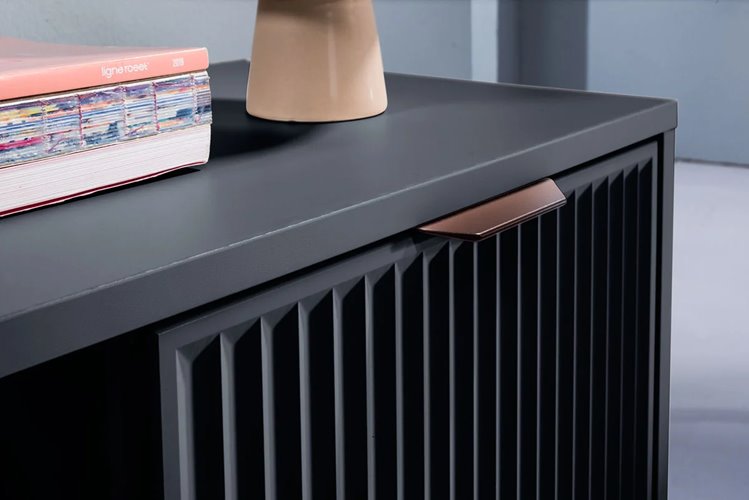 Komoda w kolorze cashmere / indigo / green stone