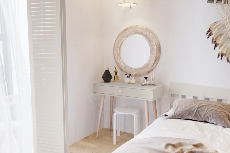 Konsola skandynawska drewniane nogi