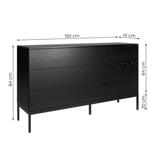 Komoda industrialna metalowe nogi