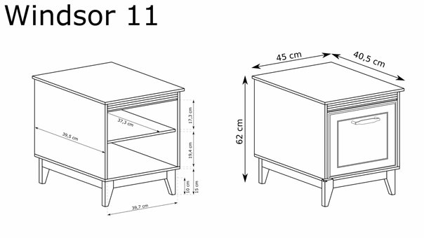 szafka nocna WINDSOR 11 elegancki design