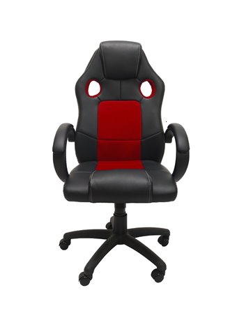 Fotel gamingowy ENZO czerwono czarny przód