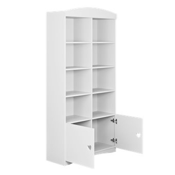 Regał podwójny Julia z półkami