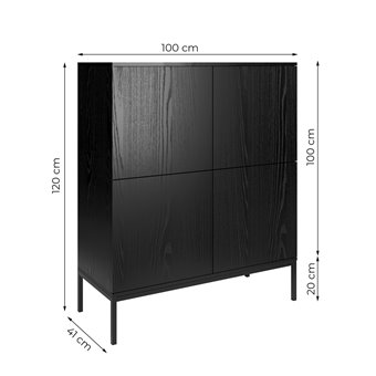 Komoda indust regulowane półki