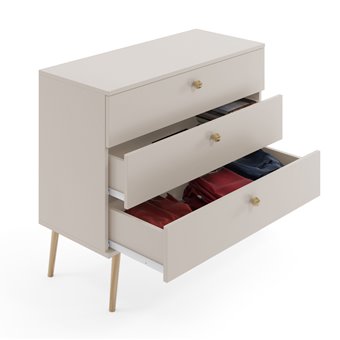 Komoda boho jutowe uchwyty