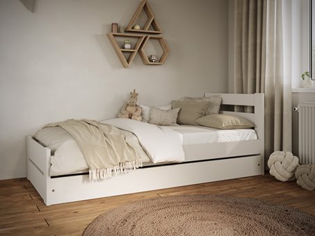 Łóżko Emil z szufladą na pościel