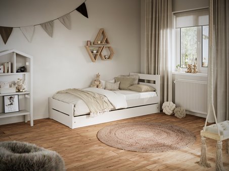 Łóżko Emil z szufladą na pościel