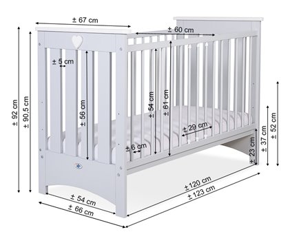 Łóżeczko dziecięce LORENZO III design