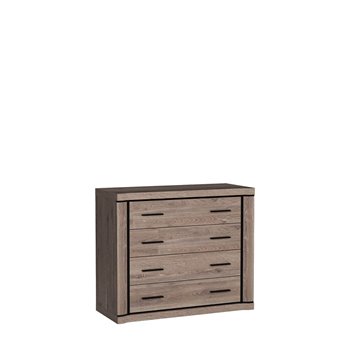 komoda Dallas z czarnymi uchwytami