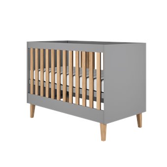 łóżeczko Kubi z naturalnego drewna dębowego