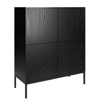 Wysoka komoda czarna loft