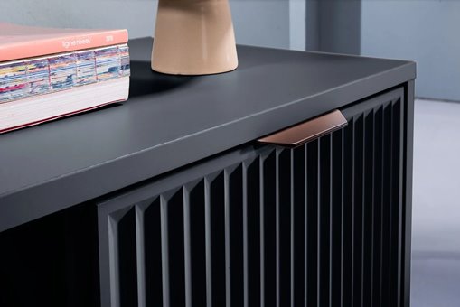 Komoda w kolorze cashmere / indigo / green stone