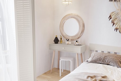 Konsola skandynawska drewniane nogi