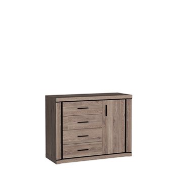 duża komoda Dallas z czarnymi listwami